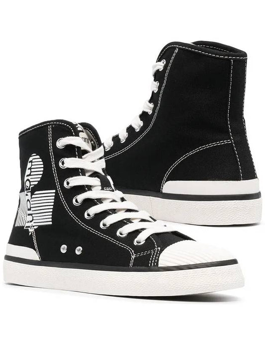 Women's Benkeenh High Top Sneakers Black - ISABEL MARANT - BALAAN 2