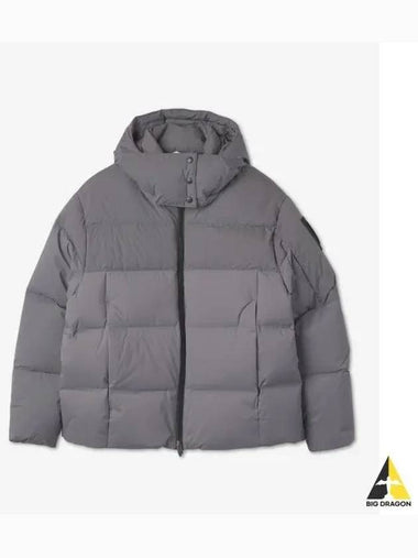 UNA PUFFER JACKET GRAY UNACONCRETE - NOBIS - BALAAN 1