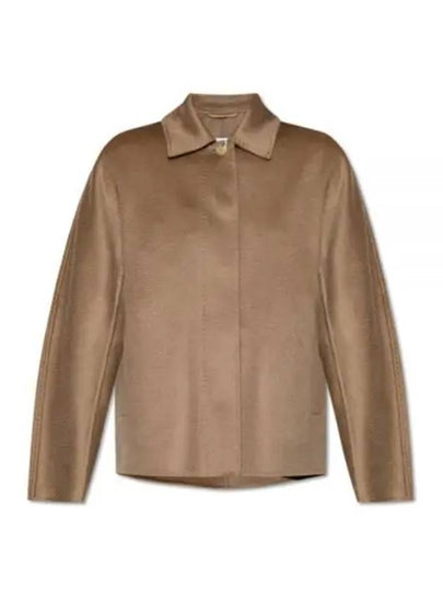 Midas Cashmere Shirt Jacket Brown - MAX MARA - BALAAN 2