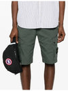 Wappen Cargo Bermuda Shorts Dark Green - STONE ISLAND - BALAAN 4