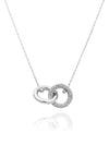 Dextera Interlocking Loop Pendant Necklace Silver - SWAROVSKI - BALAAN 6