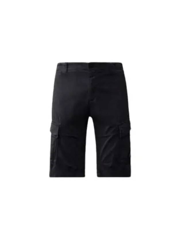 Stretch Satin Cargo Shorts Navy - CP COMPANY - BALAAN 2