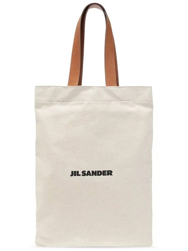 logo canvas tote bag - JIL SANDER - BALAAN.