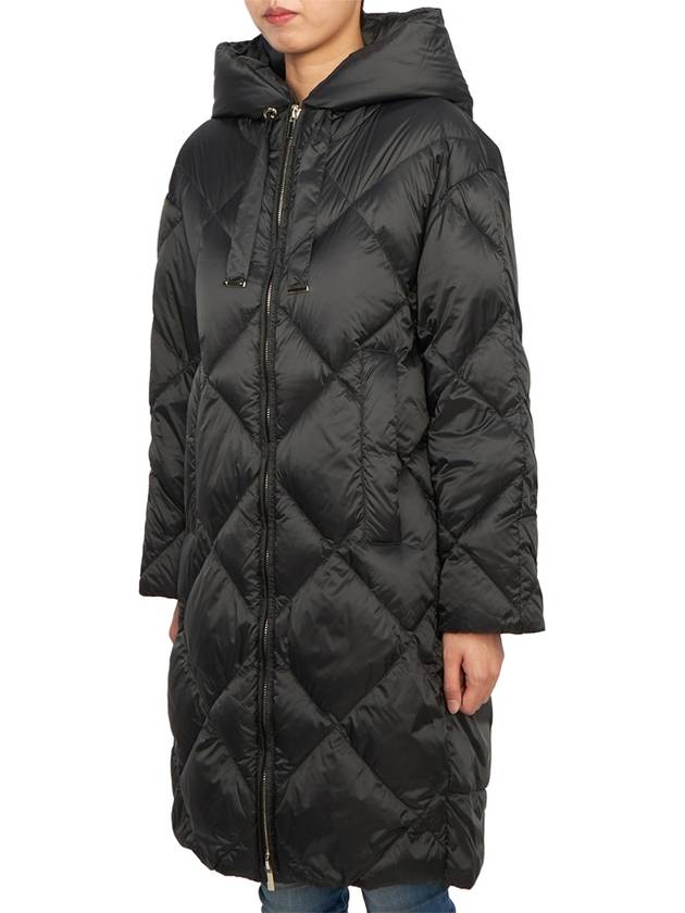 Trefe Hooded Long Padding Black - MAX MARA - BALAAN 4