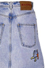 Denim Short A-Line Skirt Blue - MARNI - BALAAN 3