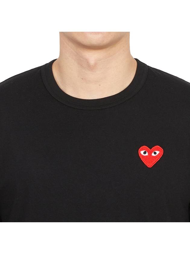 Red Heart T-Shirt Black - COMME DES GARCONS PLAY - BALAAN 6