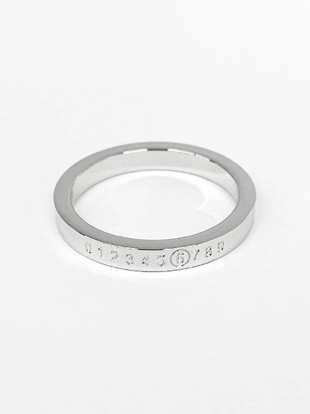 Numeric Minimal Signature Ring Palladium - MAISON MARGIELA - BALAAN 6