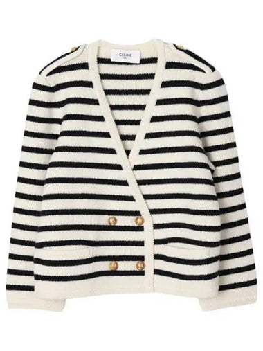 Cropped Mani re wool cardigan - CELINE - BALAAN 1