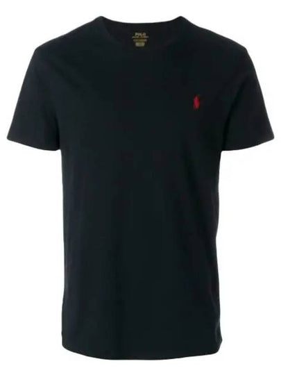 Men's Embroidered Pony Short Sleeve T-Shirt Black - POLO RALPH LAUREN - BALAAN 2