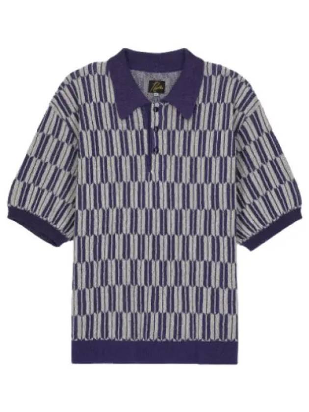 Arrow Polo Shirt Purple Collar T - NEEDLES - BALAAN 1