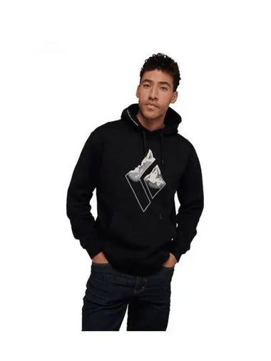 BLACK DIAMOND BD mountain logo hoodie MENS NAMAP730240 - BLACK & BROWN - BALAAN 1