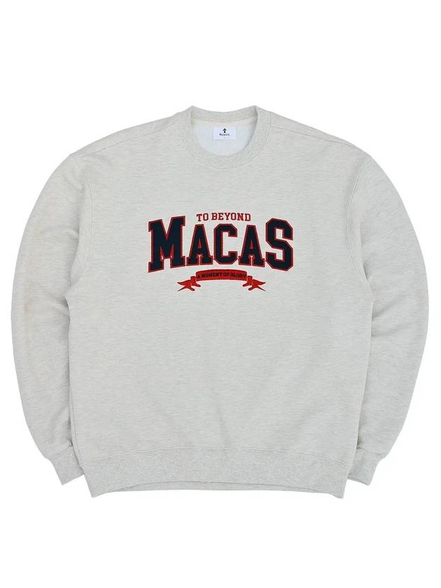 Logo Sweatshirt Oatmeal - MACASITE - BALAAN 2