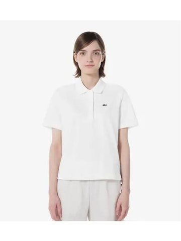 Women s side ribbon polo shirt white - LACOSTE - BALAAN 1