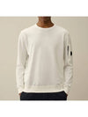 Light Fleece Sweatshirt White - CP COMPANY - BALAAN 3