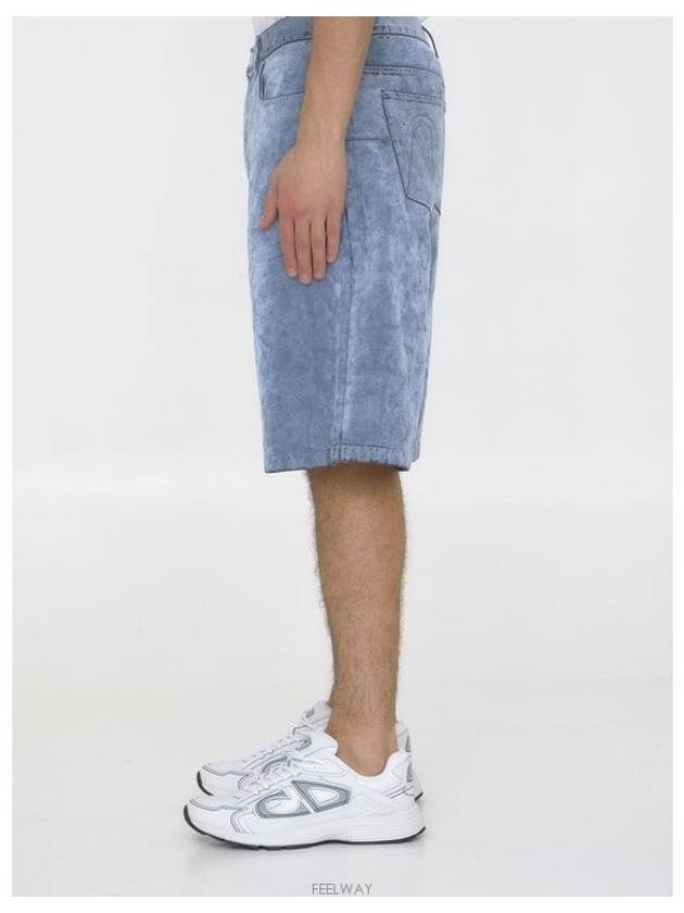 Denim Bermuda Shorts Blue - DIOR - BALAAN 4