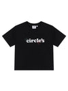 Circles Clover Heart Crop Tee Black - BYL - BALAAN 1