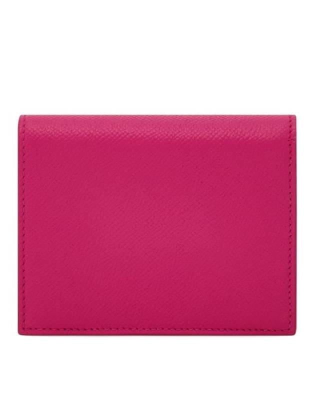 Gancini Compact Half Wallet Cherise Pink - SALVATORE FERRAGAMO - BALAAN 4