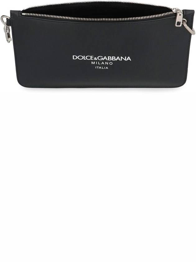 Dolce & Gabbana Necessaire Leather Flat Pouch - DOLCE&GABBANA - BALAAN 6