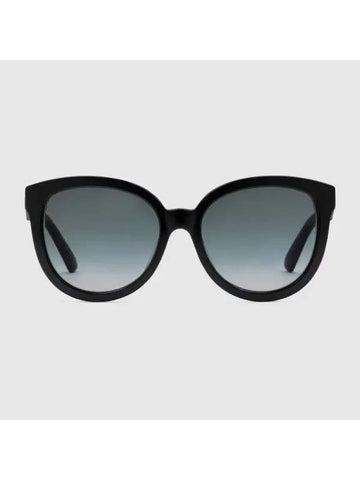 low nose bridge fit cat eye frame sunglasses black acetate 733364J07401012 - GUCCI - BALAAN 1