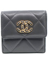 Women s Chanel AP1064 Gray CC Logo Lambskin Small Flap Bicycle Wallet 31st Unit gt Half Gangbuk used luxury goods - CHANEL - BALAAN 2