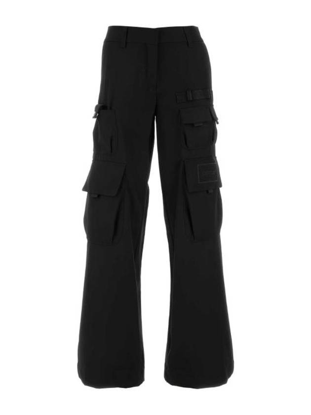 Straight Pants OWCF017S24FAB001 1010 Black - OFF WHITE - BALAAN 1