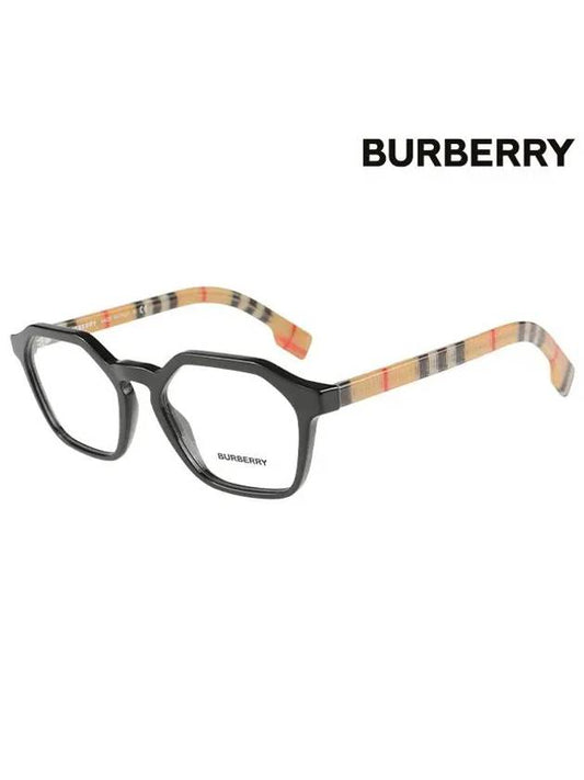 Eyewear Square Horn-Rim Eyeglasses Black - BURBERRY - BALAAN 2