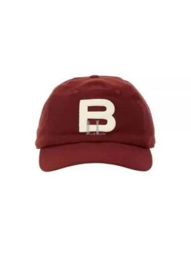 Logo Cotton Ball Cap Burgundy - BALLY - BALAAN 2