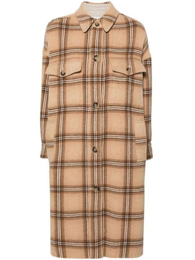 Pontizia Check Midi Coat MA0248FAB1D06I - ISABEL MARANT - BALAAN 1