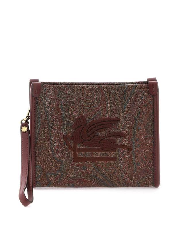 Paisley Clutch Bag Brown - ETRO - BALAAN 1