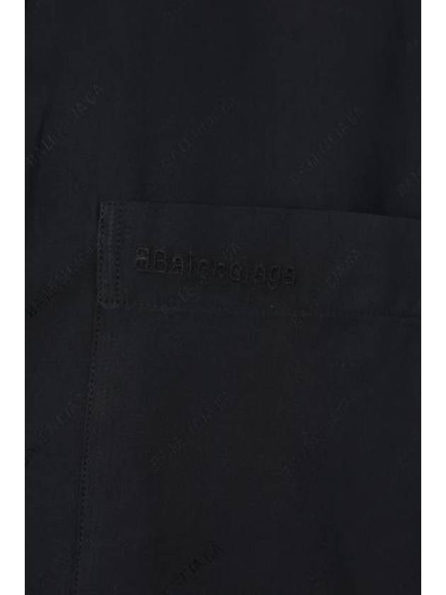 Women's Poplin Allover Shirt Black - BALENCIAGA - BALAAN 3