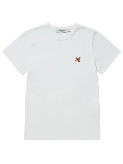 Fox Head Patch Regular Short Sleeve T-Shirt White - MAISON KITSUNE - BALAAN 2