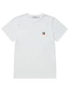 Fox Head Patch Regular Short Sleeve T-Shirt White - MAISON KITSUNE - BALAAN 5