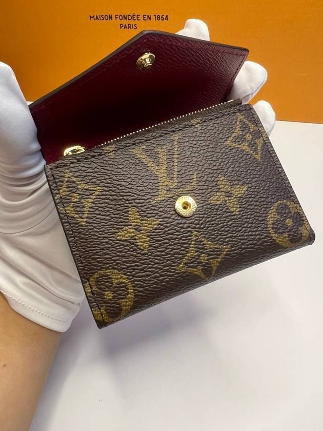 Zoe Monogram Half Wallet Red - LOUIS VUITTON - BALAAN 4