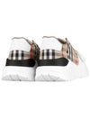 Vintage Check And Leather Sneakers White Archive Beige - BURBERRY - BALAAN 6