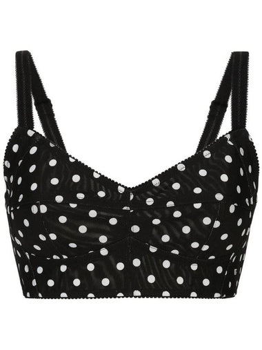 Polka dot corset top F7T18TFSUBG - DOLCE&GABBANA - BALAAN 1