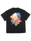 Swaying Flower Back Logo Short Sleeve T-Shirt Black - WOOYOUNGMI - BALAAN 3