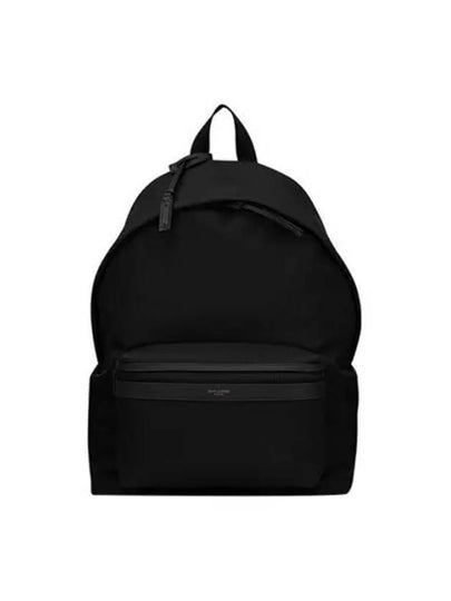 City Leather Trim Backpack Black - SAINT LAURENT - BALAAN 2