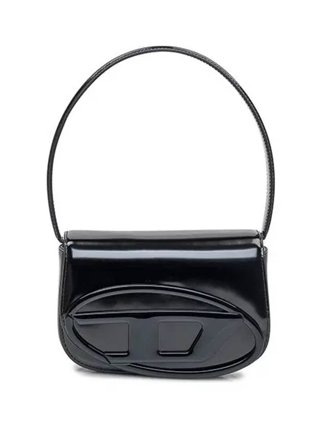 1DR Mirrored Leather Shoulder Bag Black - DIESEL - BALAAN 3