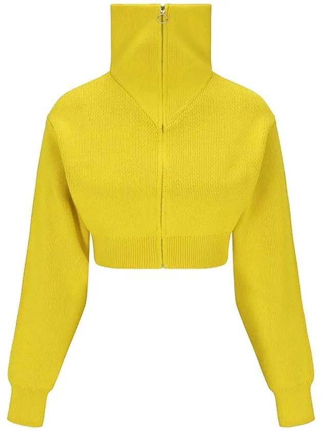 Women's High Neck Crop Cardigan Yellow - ISABEL MARANT - BALAAN 2