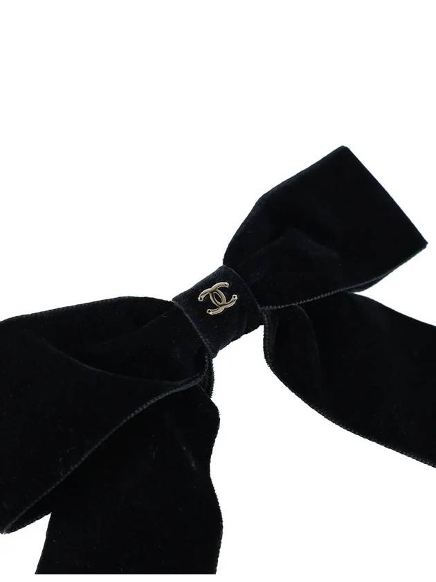 CC Logo Velvet Ribbon Hairpin AA8557 - CHANEL - BALAAN 2