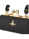 ORB Charm Leather Shoulder Bag Black - VIVIENNE WESTWOOD - BALAAN 7