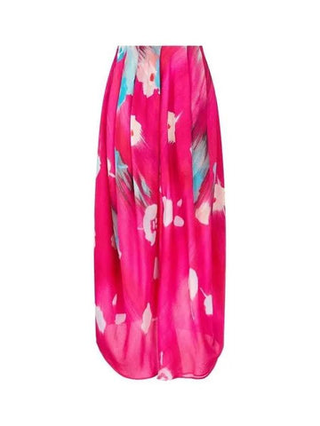 Women s Floral Slit Maxi Skirt Dark Pink - GIORGIO ARMANI - BALAAN 1