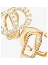 Petit CD Clip Stud Earrings Gold - DIOR - BALAAN 2