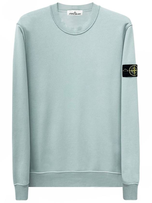 Wappen Patch Crew Neck Sweatshirt Dusty Mint - STONE ISLAND - BALAAN 2