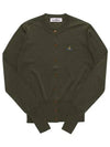 Bea Embroidered Logo Cardigan Green - VIVIENNE WESTWOOD - BALAAN 4