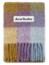 Check Mohair Muffler Violet Yellow - ACNE STUDIOS - BALAAN 4