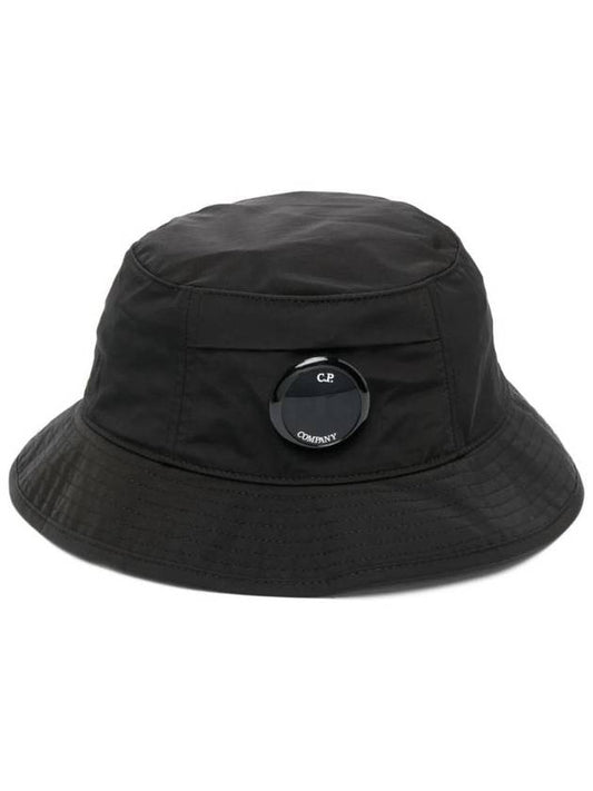 Lens Wappen Chrome R Bucket Hat Black - CP COMPANY - BALAAN 1