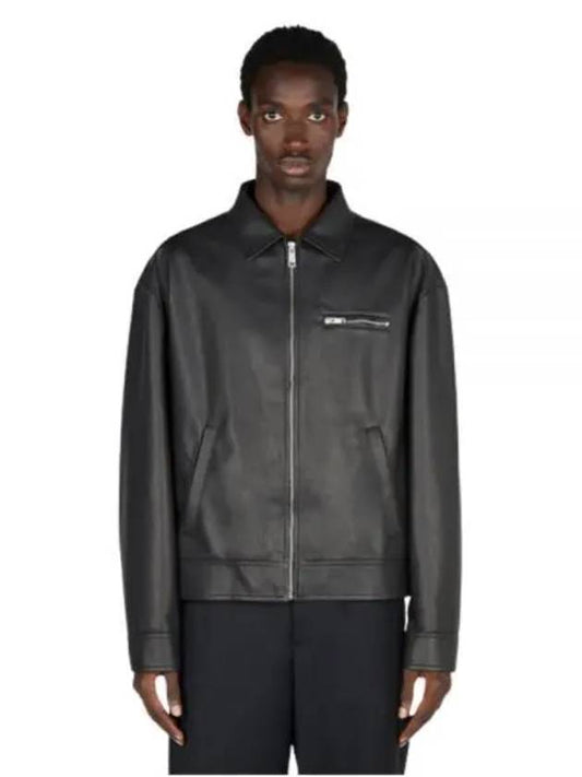 Nappa leather blouson jacket - PRADA - BALAAN 2