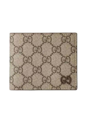 GG Detail Canvas Half Wallet Beige - GUCCI - BALAAN 1