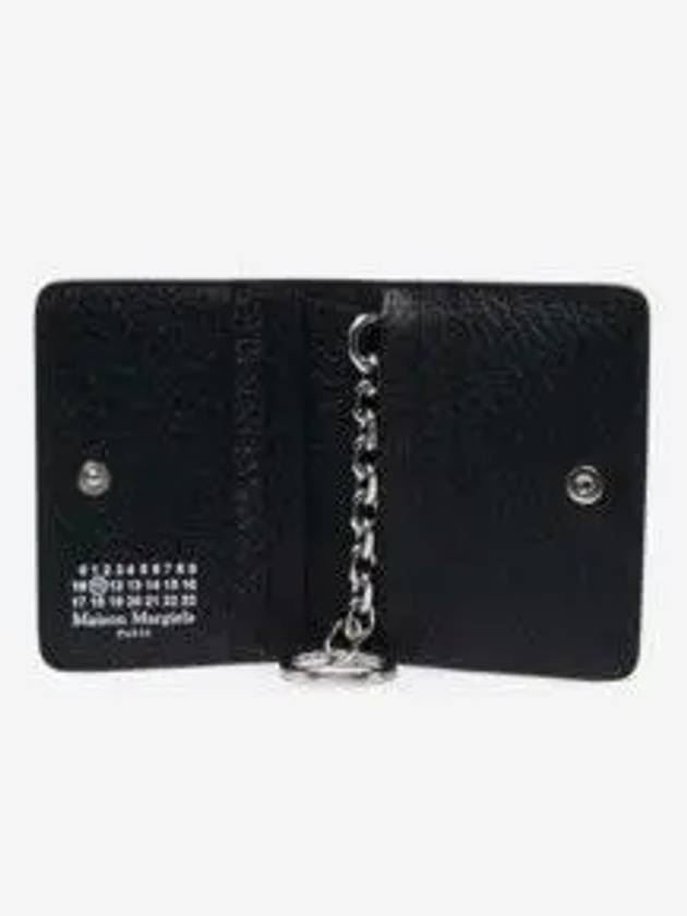 4 Stitch Keyring Card Wallet Black - MAISON MARGIELA - BALAAN 3